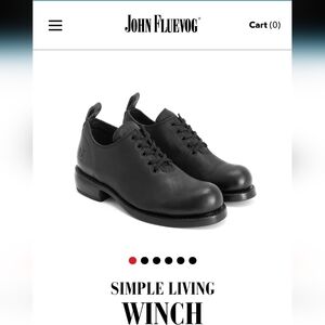 John Fleuvog Simple living Winch shoe  W 10, men's 8.5 new in box